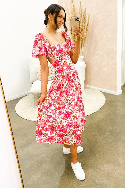 Adriana Maxi Dress Pink Midi Maxi Outfit