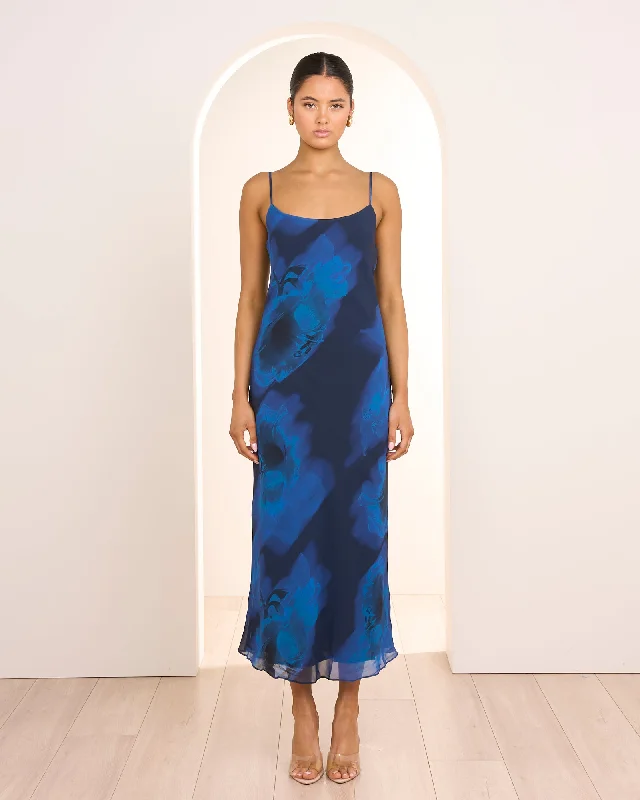 Aviva Slip Maxi Dress Denim Maxi Skirt