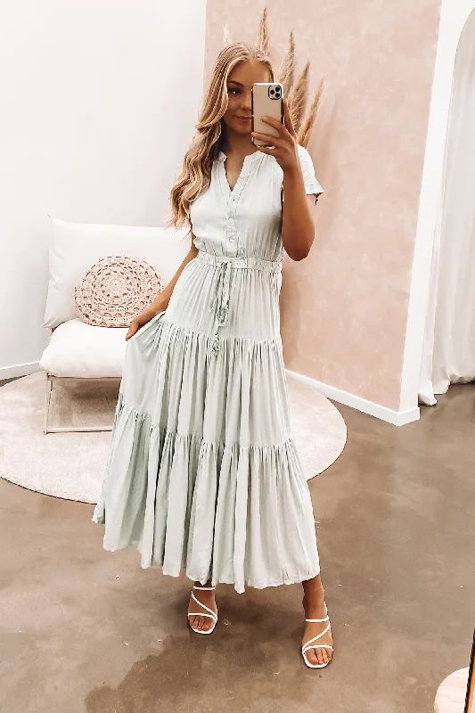 Bianca Maxi Dress Sage Maxi Skirt Casual