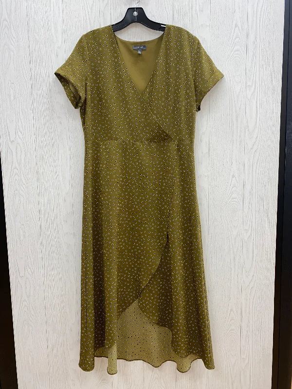Green Dress Casual Maxi Madison, Size L Tartan Maxi Skirt