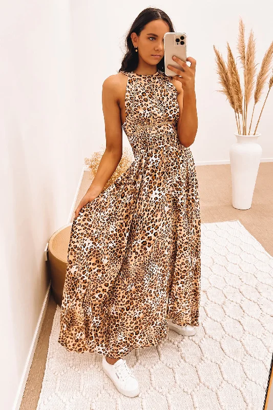 Lola Maxi Dress Leopard Midi Maxi Skirt