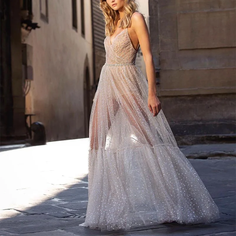 Mesh See Through Maxi Dress Cozy Maxi Skirt