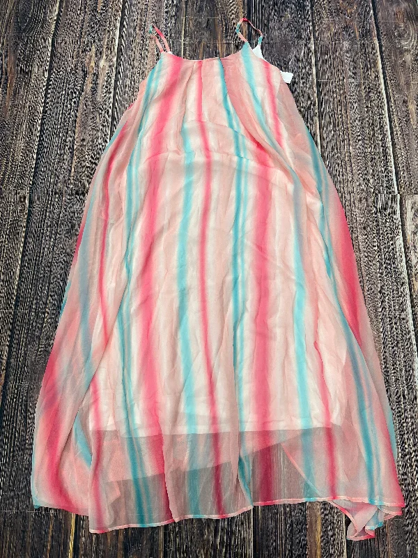 Pink Dress Casual Maxi Pink Lily, Size M Printed A-line Maxi