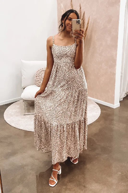 Rosalyn Maxi Dress Brown High-Waist Maxi Skirt