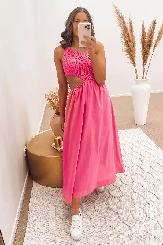 Theo Maxi Dress Pink Maxi Skirt Outfit