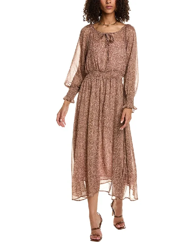 o.p.t Chiffon Midi Dress Midi Skirt with Pockets