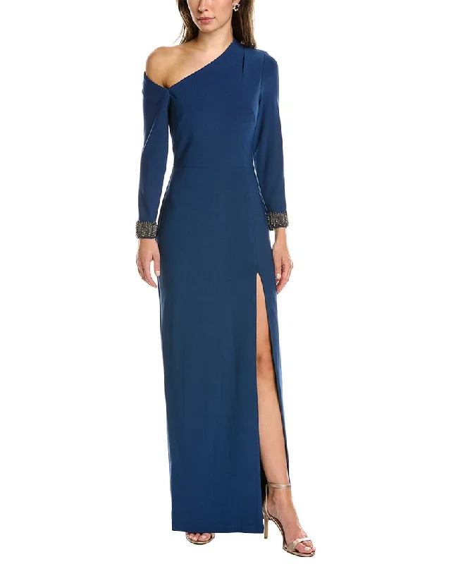 Aidan Mattox Asymmetrical Neckline Gown Boho unclassified dresses