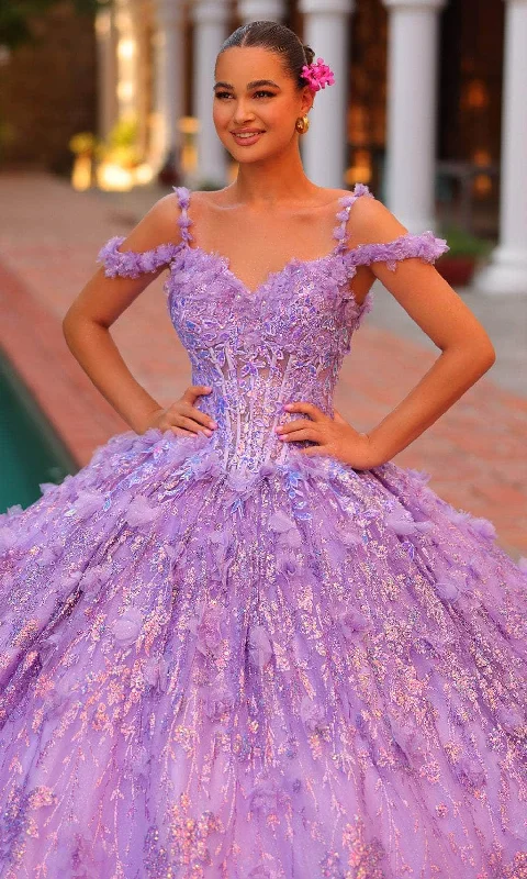 Amarra 54320 - Ballgown with Hooded Cape Satin unclassified dresses