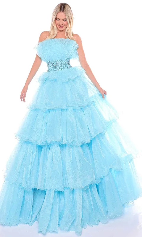 Amarra 88083 - Strapless Ruffled Evening Gown Fashionable unclassified dresses