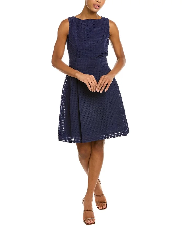 Anne Klein Seer Check A-Line Dress Best-selling unclassified dresses