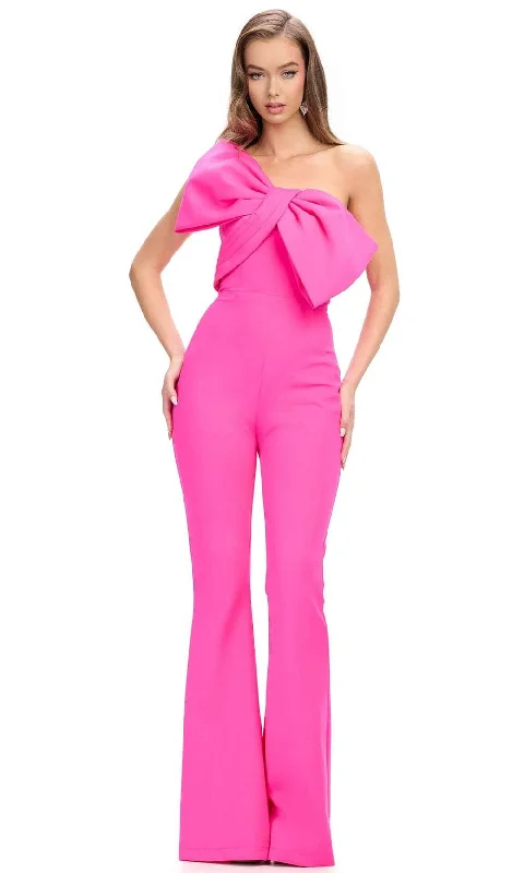 Ashley Lauren 11703 - Strapless Oversized Bow Detailed Jumpsuit Short unclassified dresses Ashley Lauren 11703 - Strapless Oversized Bow Detailed Jumpsuit Short unclassified dresses