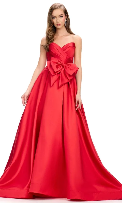 Ashley Lauren 11770 - Fold-Over Sweetheart Bow Detail Ballgown Chic unclassified dresses Ashley Lauren 11770 - Fold-Over Sweetheart Bow Detail Ballgown Chic unclassified dresses