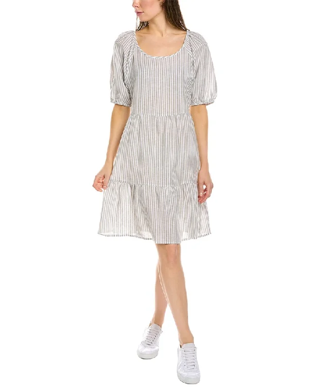 Beachlunchlounge Luca Linen-Blend A-Line Dress Elegant evening unclassified dresses