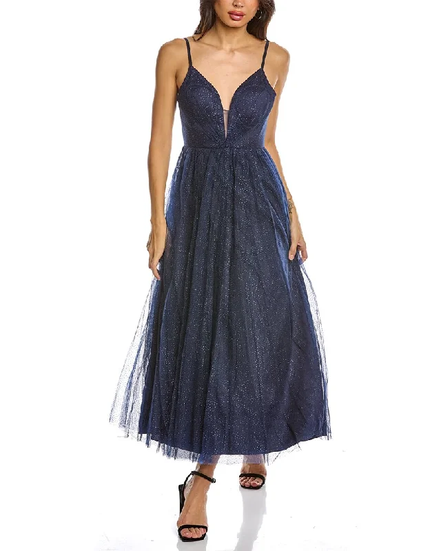 Black by Bariano Blackthorn Open Back Gown Wrap unclassified dresses