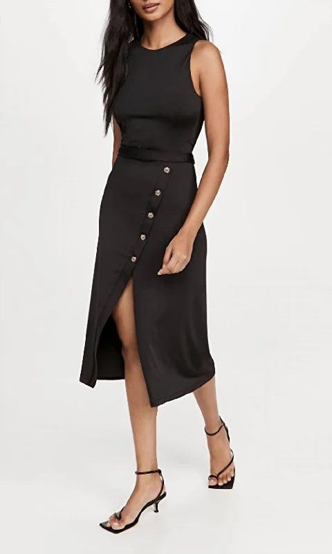 Campbell Sheath in Black Silk unclassified dresses