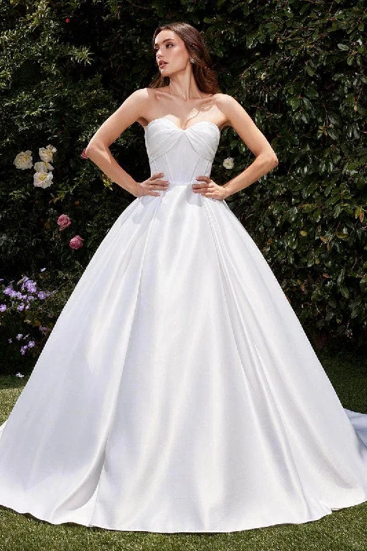 Cinderella Divine Bridal CDS512W - Boning Pleated Ballgown Casual chic unclassified dresses Cinderella Divine Bridal CDS512W - Boning Pleated Ballgown Casual chic unclassified dresses