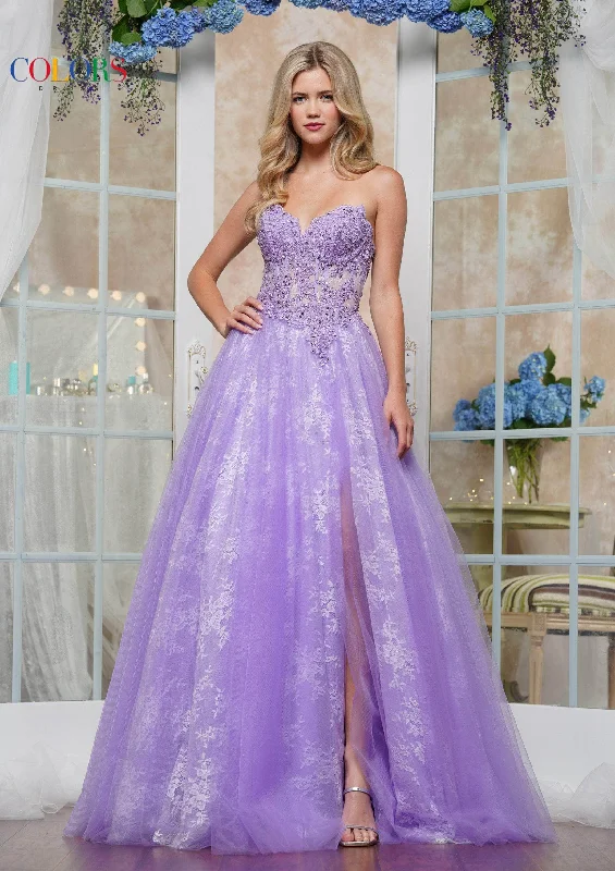Colors Dress 3481 - Scalloped Sweetheart Prom Dress Ruffled unclassified dresses