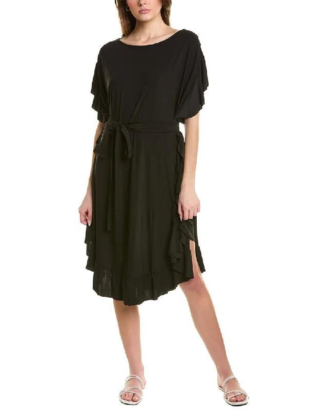 Contours by CoCo Reef Gypsy Ruffle Cover-Up Dress Smocked unclassified dresses