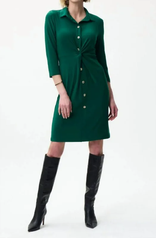 Emerald Dress in Emerald Green Stretchy unclassified dresses