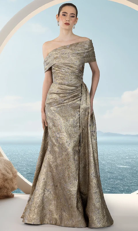 Janique 251020 - Multi Bodice Metallic Gown Formal unclassified dresses