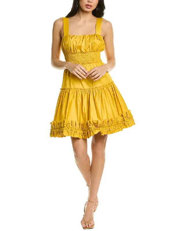 Jason Wu Smocked Ruffle Dress Best-selling unclassified dresses