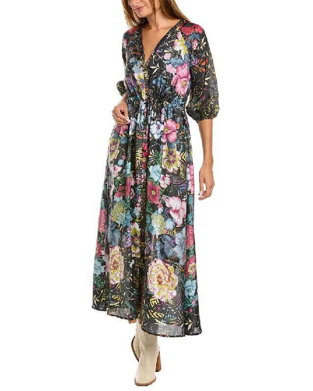 Johnny Was Peace Esmerelda Silk Dress Formal unclassified dresses