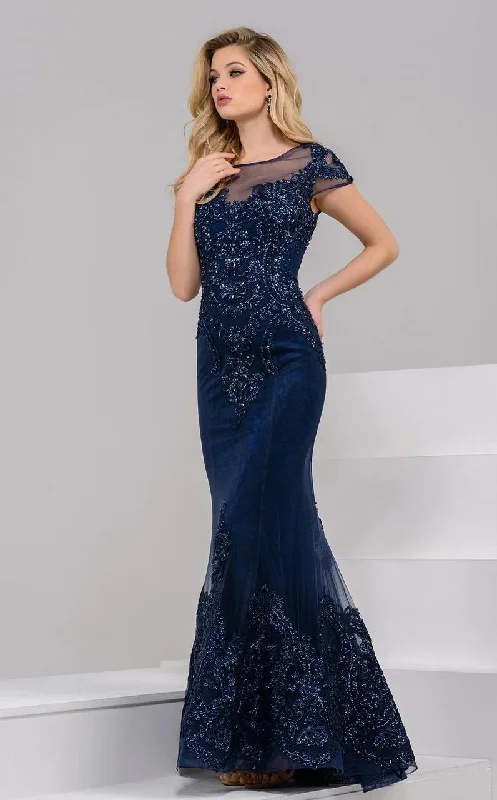 Jovani 39483 Beaded Jewel Neck Trumpet Dress - 1pc Gold in size 10 Available Budget-friendly unclassified dresses Jovani 39483 Beaded Jewel Neck Trumpet Dress - 1pc Gold in size 10 Available Budget-friendly unclassified dresses
