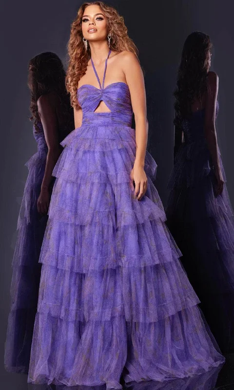 Jovani 43169 - Keyhole Halter Neck Prom Gown Cocktail unclassified dresses