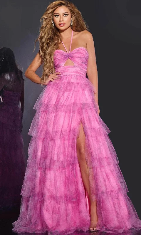 Jovani 43170 - Sleeveless Tiered Ruffle Prom Gown Petite unclassified dresses