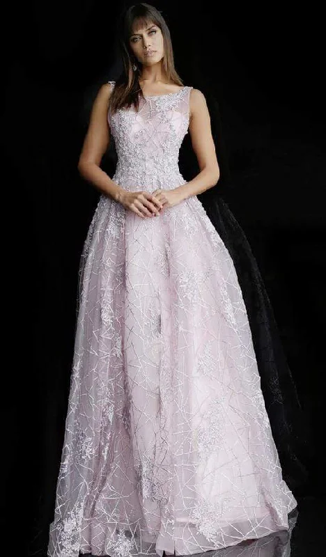 Jovani - Embroidered Bateau Evening Gown 64047 - 1 pc Lilac In Size 8 Available Tiered unclassified dresses Jovani - Embroidered Bateau Evening Gown 64047 - 1 pc Lilac In Size 8 Available Tiered unclassified dresses