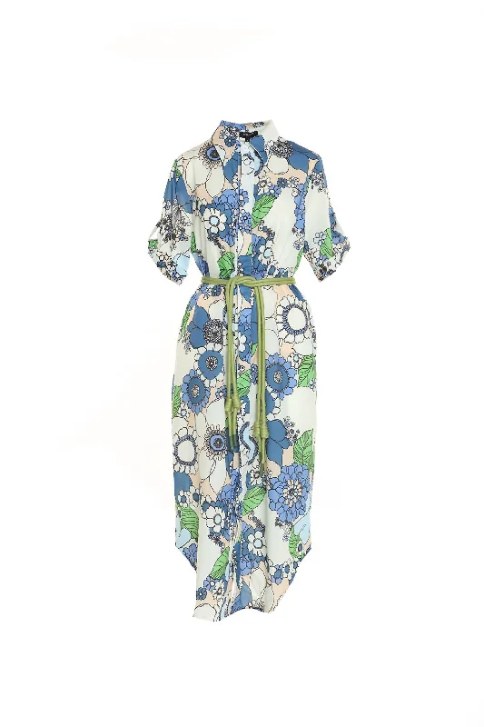 Kc3660 in Blue/Green/Ivory Party unclassified dresses