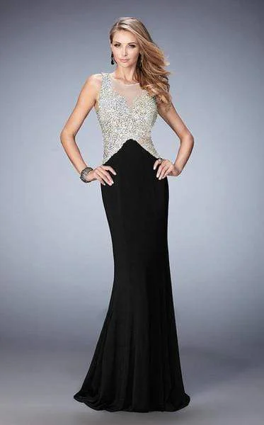 La Femme Gigi - Bedazzled Illusion Jewel Sheath Dress 22886 Unique unclassified dresses La Femme Gigi - Bedazzled Illusion Jewel Sheath Dress 22886 Unique unclassified dresses