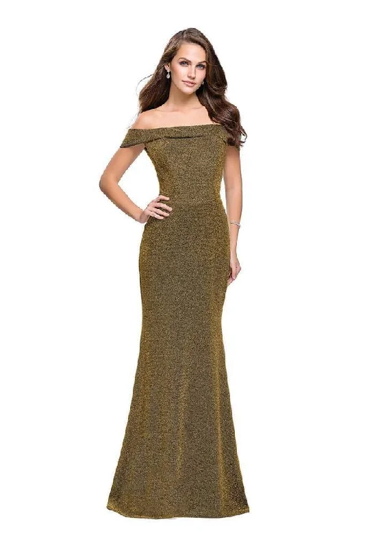 La Femme Off Shoulder Folded Sparkle Jersey Gown 25444 Comfortable unclassified dresses La Femme Off Shoulder Folded Sparkle Jersey Gown 25444 Comfortable unclassified dresses