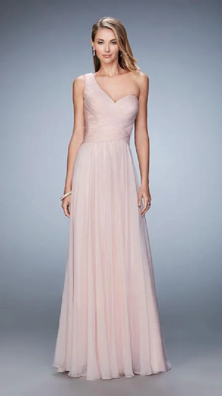 La Femme One Shoulder Strap Evening Dress Elegant evening unclassified dresses