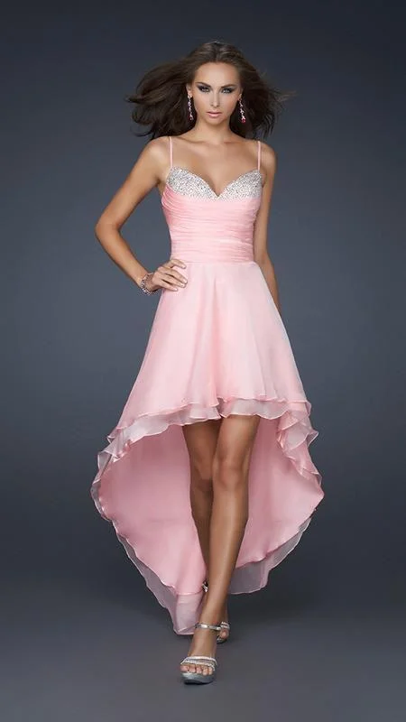 La Femme Sweetheart Bust Ruched Hi-Low Evening Dress 17141 - 1 pc Cotton Candy Pink In Size 6 Available Earthy tone unclassified dresses La Femme Sweetheart Bust Ruched Hi-Low Evening Dress 17141 - 1 pc Cotton Candy Pink In Size 6 Available Earthy tone unclassified dresses