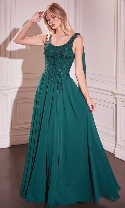 Ladivine CDS509 - Chiffon A-Line Evening Gown Lounge unclassified dresses