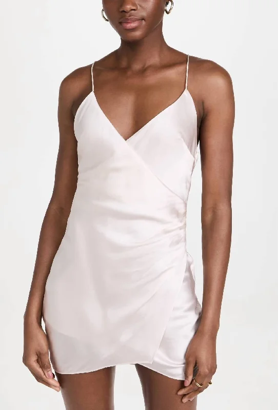 Leah Silk Dress in Pearl Y2K unclassified dresses