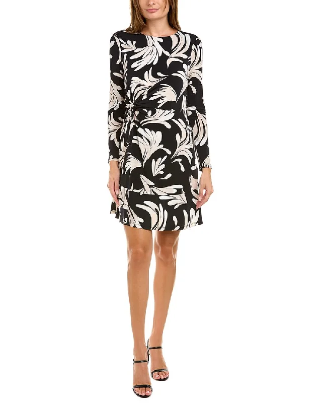 London Times Twisted A-Line Dress Silk unclassified dresses