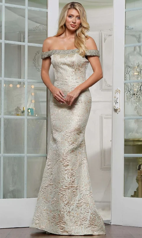 Marsoni by Colors MV1346 - Jeweled Jacquard Evening Dress Preppy unclassified dresses Marsoni by Colors MV1346 - Jeweled Jacquard Evening Dress Preppy unclassified dresses