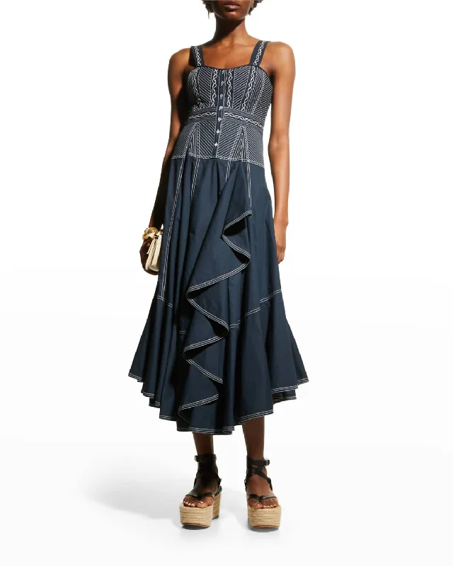 Nerida Dress In Salute Open-back unclassified dresses
