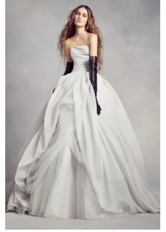 Vera Wang White VW351178 Embroidered unclassified dresses
