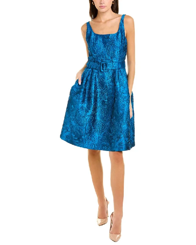 Oscar de la Renta Jacquard Silk-Blend A-Line Dress Wedding guest unclassified dresses