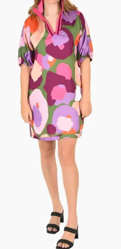 Poppy Dress in Electric Cheetah Neutral tone unclassified dresses