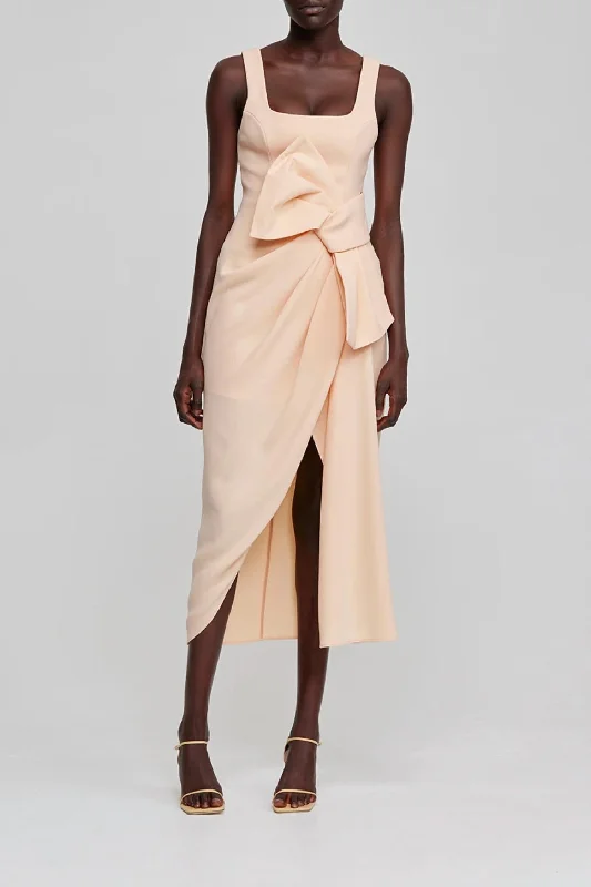 Regent Dress In Whisper Peach Chiffon unclassified dresses