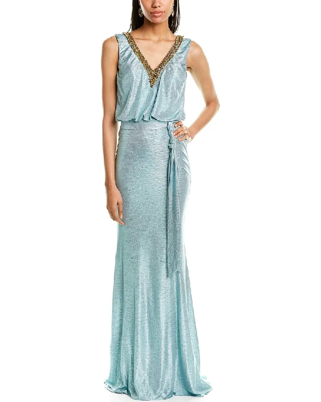 Rene Ruiz Metallic Gown Cocktail unclassified dresses