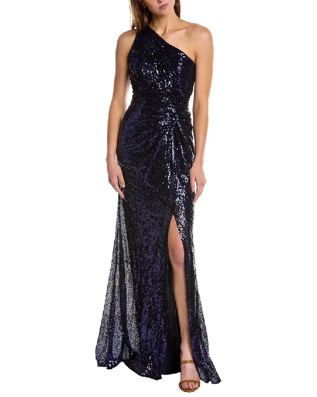 Rene Ruiz One-Shoulder Gown Bright color unclassified dresses