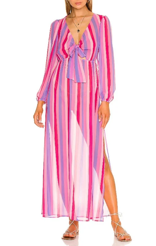 Shiloh Dress in Valentine Stripes Sleeveless unclassified dresses
