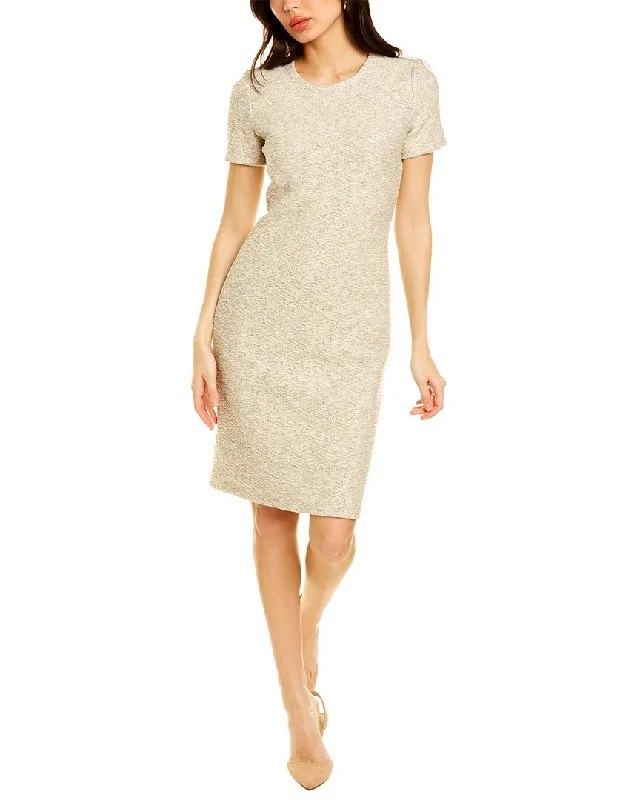 St. John Float Tweed Sheath Dress Chic unclassified dresses