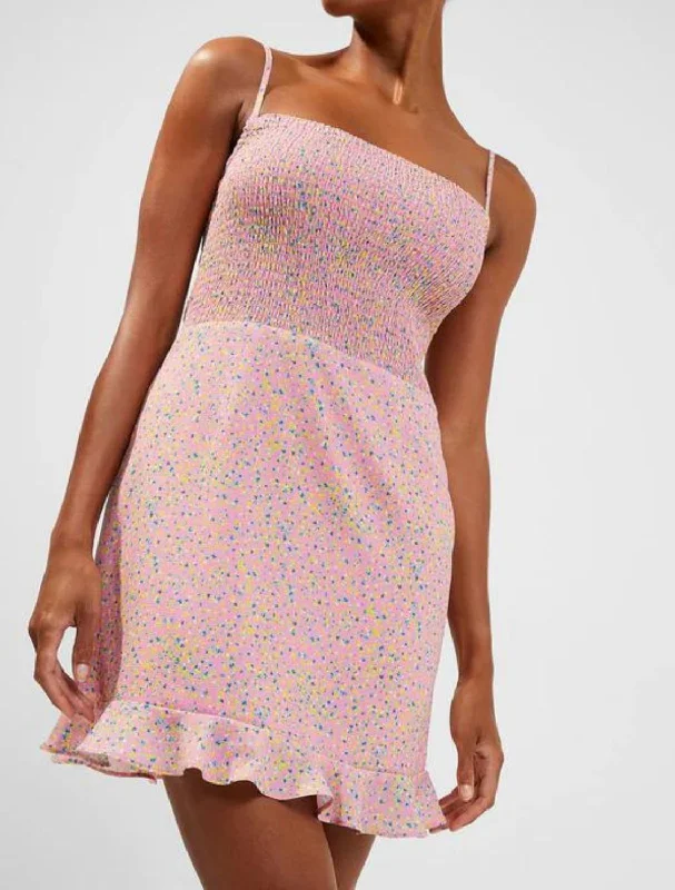 Stacie Daisy Verona Crepe Dress in Moonlite Bold pattern unclassified dresses
