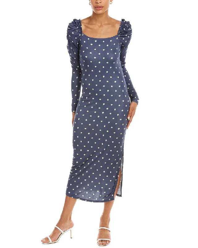 Ted Baker Ditsy Sheath Dress Neutral tone unclassified dresses